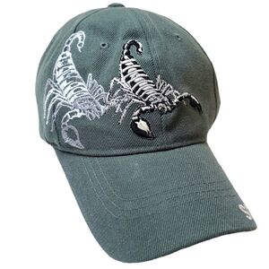 Blue Ocean Scorpion Embroidered Cap